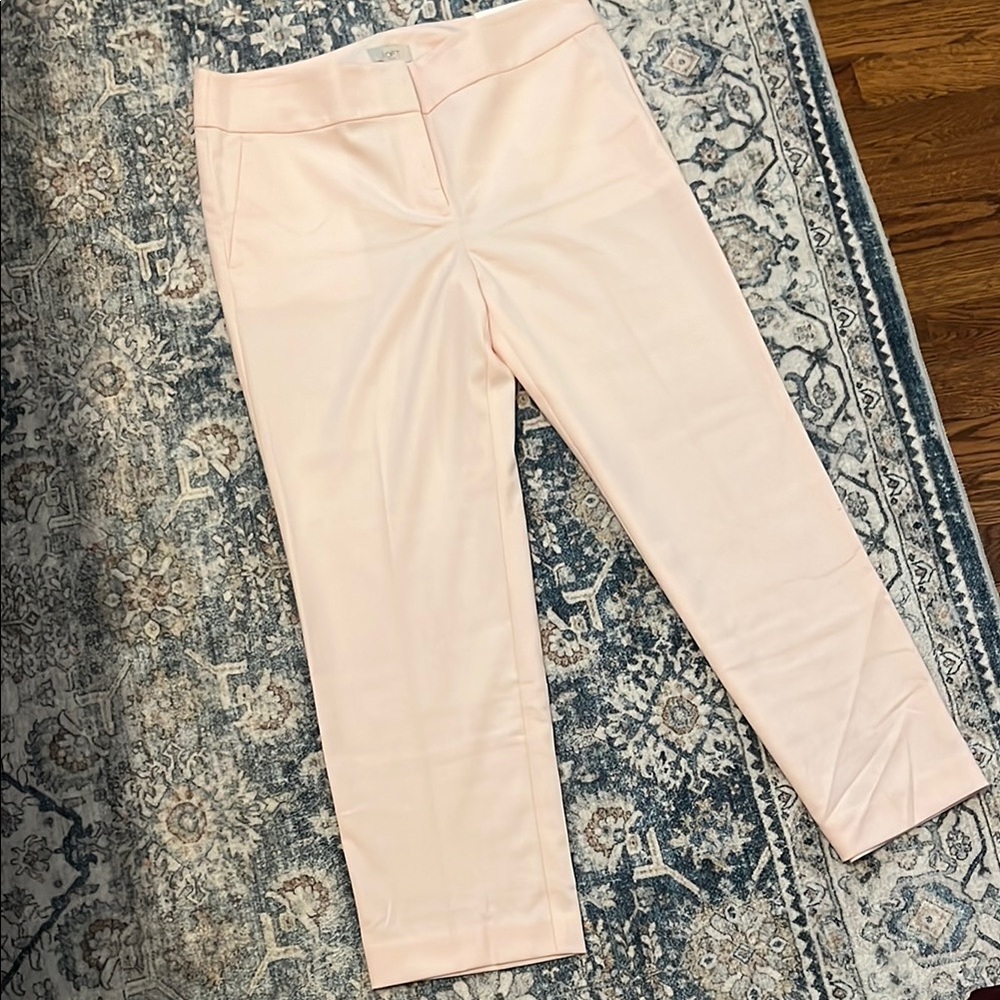Loft light pink pencil pants